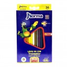 LAPIS DE COR NORMA 36 CORES TRIANGULAR