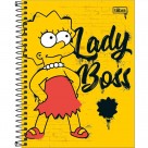 CADERNO COLEGIAL CD 1X1 TILIBRA SIMPSONS 80 FLS