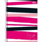 CADERNO UNIV. CD 10X1 TILIBRA LOVE PINK 160 FLS