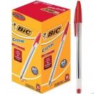 CANETA BIC CRISTAL MEDIA VERMELHA CX/50 UNID