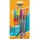 CANETA BIC BOLD 1.6MM NEON C/6