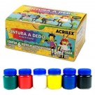 TINTA PARA PINTURA DEDO MARIPEL 6 CORES