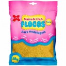 MASSA DE EVA FLOCOS METAL MAKE+ OURO 50G