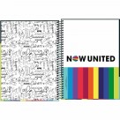 CADERNO 10X1 CAPA DURA 2021 NOW UNITED 160FLS