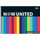 CADERNO DESENHO UNIV CAPA DURA NOW UNITED 80FLS.