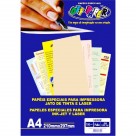 PAPEL A4 OFF PAPER VERGE PALHA 180G 50F