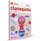 PAPEL SULFITE A4 75G CHAMEQUINHO ROSA 100 FLS