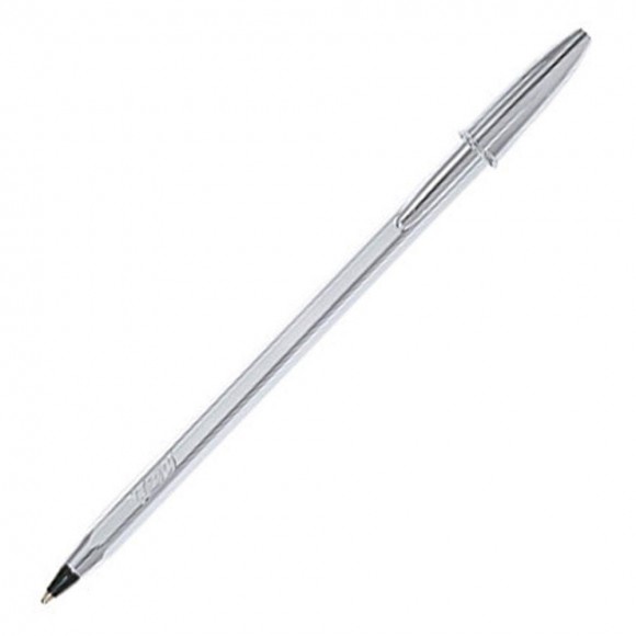 CANETA BIC CRISTAL CELEBRATION SILVER PRATA