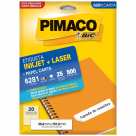 ETIQUETA INKJET/LASER PIMACO CARTA 6281 25 FLS