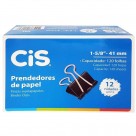 PRENDEDOR DE PAPEL CIS 41MM PRETO