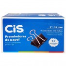 PRENDEDOR DE PAPEL CIS 51MM PRETO